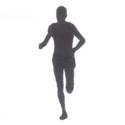 Silhouette of runner Silhouette of runner