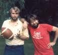 Lance Mannion and Steve Kuusisto in Iowa City circa 1983