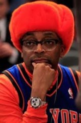 Spike Lee Wearing Knicks Gear