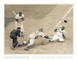 Jackie Robinson Stealing Home Jackie Robinson Stealing Home
